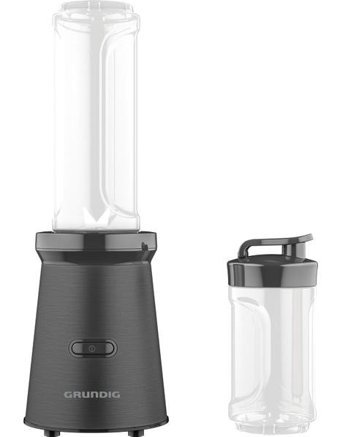 Grundig Kb 4134 Tdx Dark Inox 380 ml Plastik Kişisel Buz Kırıcı 600 W 3 Bıçaklı Smoothie Blender Siyah
