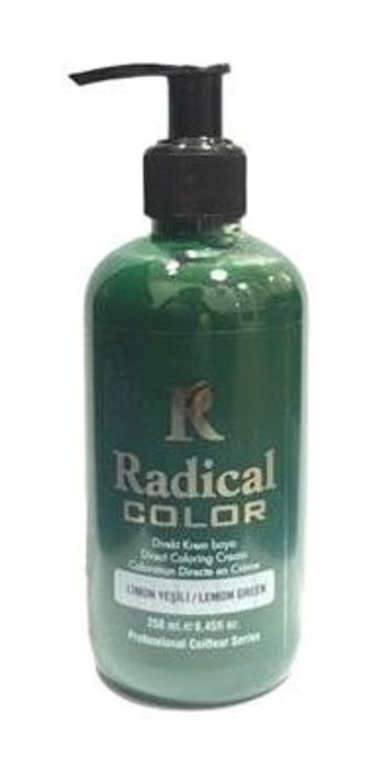 Radical Color Limon Yeşili Amonyaksız Krem Saç Boyası 3x250 ml