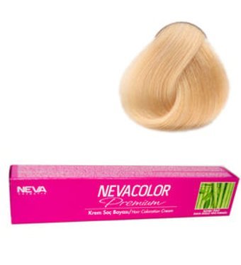 Nevacolor Premium 10 Platin Sarı Amonyaksız Krem Saç Boyası 4x60 ml