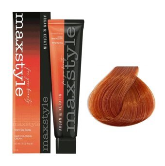 Maxstyle Argan & Keratin 7.44 Yoğun Bakır Amonyaksız Krem Saç Boyası 5x60 ml