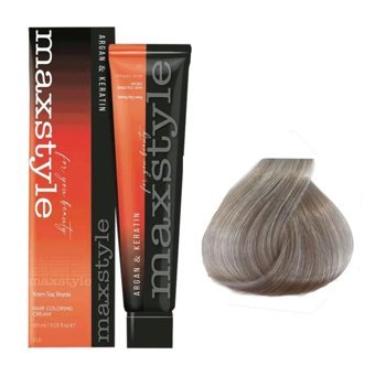 Maxstyle Argan & Keratin 11.81 Extra Küllü Platin Amonyaksız Krem Saç Boyası 3x60 ml