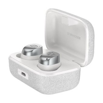 Sennheiser Momentum Su Geçirmez Tek Mikrofonlu 5.2 Silikonlu Gürültü Önleyici Kablosuz Kulak İçi Bluetooth Kulaklık Gümüş