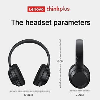 Lenovo TH10 Tek Mikrofonlu 5.0 Silikonlu Gürültü Önleyici Kablosuz Kulak Üstü Bluetooth Kulaklık