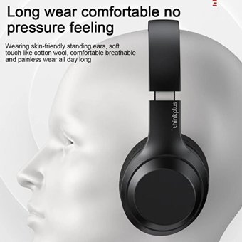 Lenovo TH10 Tek Mikrofonlu 5.0 Silikonlu Gürültü Önleyici Kablosuz Kulak Üstü Bluetooth Kulaklık