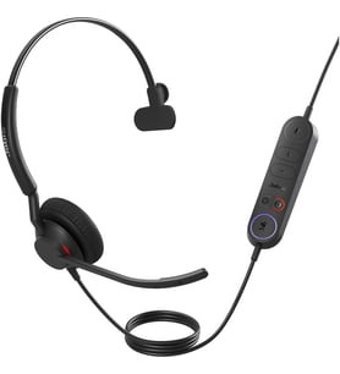 Jabra Engage 40 Tek Mikrofonlu 5.1 Işıklı Silikonsuz Gürültü Önleyici Kablolu Kulak İçi Bluetooth Kulaklık