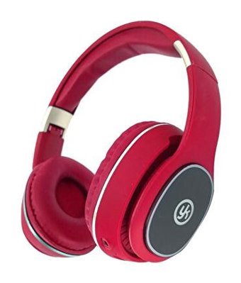 Winex YK Tek Mikrofonlu 5.0 Silikonsuz Kablosuz Kulak Üstü Bluetooth Kulaklık Kırmızı