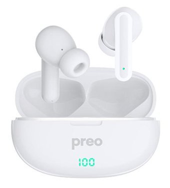 Preo Ms37 Tek Mikrofonlu 5.3 Silikonsuz Gürültü Önleyici Kablosuz Kulak İçi Bluetooth Kulaklık
