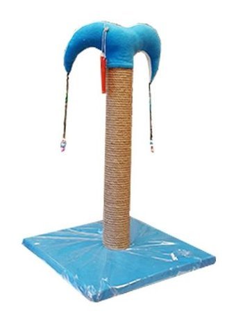 Bedspet Oyuncaklı 50 cm Kedi Tırmalama Tahtası Mavi
