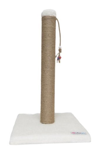 Lena Pet Oyuncaklı 42 cm Kedi Tırmalama Direği Beyaz