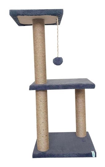 Nursoft Oturaklı Oyuncaklı Katlı 80 cm Kedi Tırmalama Tahtası
