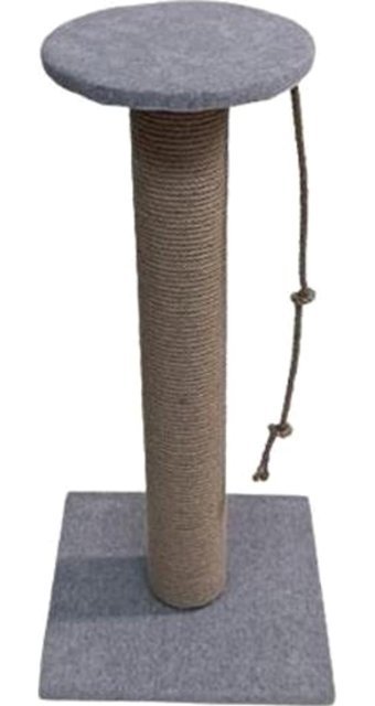 Bedspet Oturaklı 70 cm Kedi Tırmalama Tahtası Gri