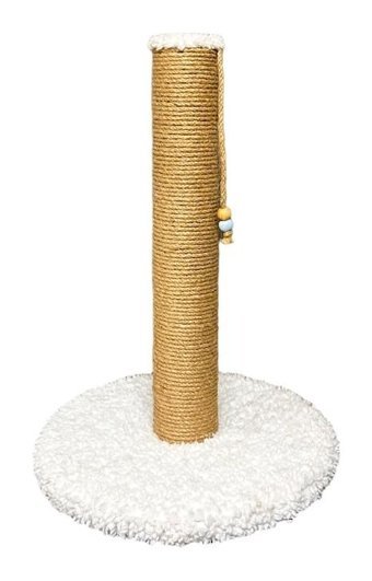 Petitopya Oyuncaklı 42 cm Kedi Tırmalama Direği Beyaz