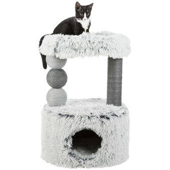 Trixie Oturaklı Katlı 73 cm Kedi Tırmalama Evi Gri