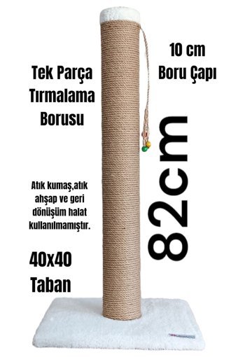 Lena Pet 82 cm Kedi Tırmalama Direği Beyaz