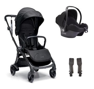 Mamas & Papas Aura Katlanır Tam Yatar Travel Sistem Bebek Arabası Siyah