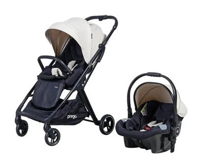 Prego Outdoor Dot 2 Cosmo Çift Yönlü Katlanır 360 Derece Dönebilen Tam Yatar Travel Sistem Bebek Arabası Bej