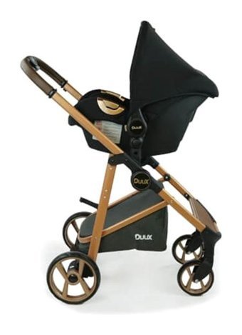 Duux Johnson Bc306 Çift Yönlü Katlanır 360 Derece Dönebilen Tam Yatar Travel Sistem Bebek Arabası Siyah