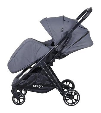 Prego P14 Canton Çift Yönlü Katlanır 360 Derece Dönebilen Tam Yatar Travel Sistem Bebek Arabası Gri