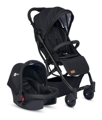 4 Baby Duo Mysa Katlanır Kabin Tipi Travel Sistem Bebek Arabası Siyah