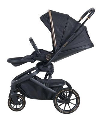Prego City Çift Yönlü Katlanır 360 Derece Dönebilen Travel Sistem Bebek Arabası Siyah