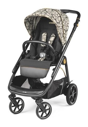 Peg Perego Veloce Slk Çift Yönlü Katlanır 360 Derece Dönebilen Tam Yatar Travel Sistem Bebek Arabası Bej-Siyah