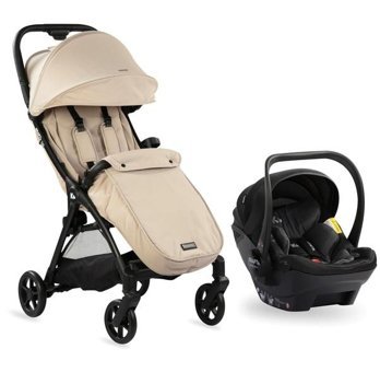 Kraft X-Go 360 Derece Dönebilen Tam Yatar Travel Sistem Bebek Arabası Bej