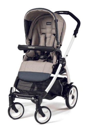 Peg Perego Cardfold Çift Yönlü Katlanır 360 Derece Dönebilen Tam Yatar Puset - Travel Sistem Bebek Arabası Bej
