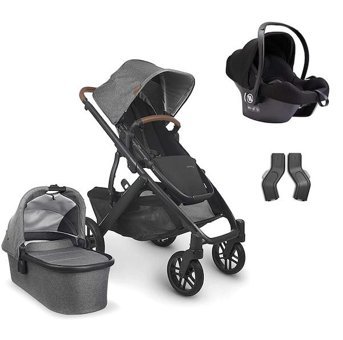 Uppababy Viper Çift Yönlü Katlanır Travel Sistem Bebek Arabası Gri