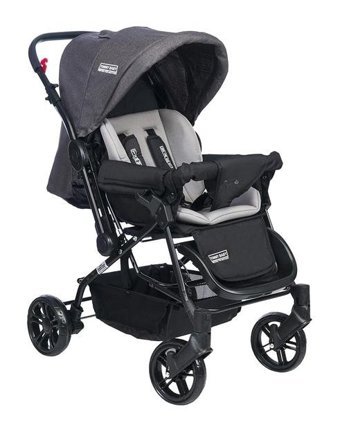 Tommy Baby Mia Katlanır 360 Derece Dönebilen Tam Yatar Puset Bebek Arabası Gri