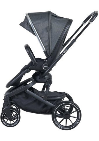 Prego 2037 Aria Plus Katlanır Tek Elle Kapanan 360 Derece Dönebilen Tam Yatar Kabin Tipi Travel Sistem Bebek Arabası Gri