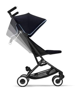Cybex Lizbon Çift Yönlü Katlanır Tam Yatar Kabin Tipi Bebek Arabası Siyah