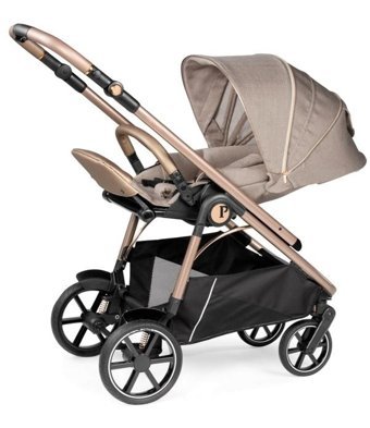 Peg Perego Veloce Slk Çift Yönlü Katlanır 360 Derece Dönebilen Tam Yatar Travel Sistem Bebek Arabası Bej