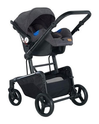 Baby2Go Myla Katlanır 360 Derece Dönebilen Tam Yatar Puset - Travel Sistem Bebek Arabası Gri