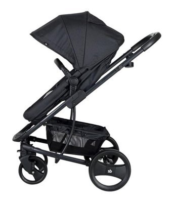 Sunny Baby AB482 Çift Yönlü Katlanır Tek Elle Kapanan 360 Derece Dönebilen Tam Yatar Puset - Travel Sistem Bebek Arabası Kırmızı