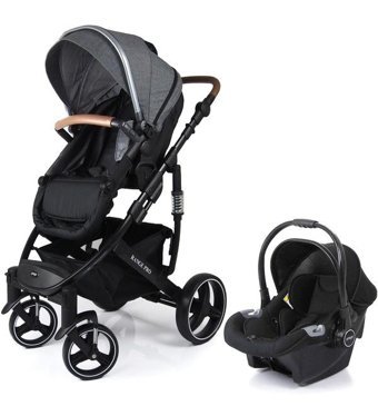 Prego Range Pro Çift Yönlü Katlanır 360 Derece Dönebilen Tam Yatar Travel Sistem Bebek Arabası Gri