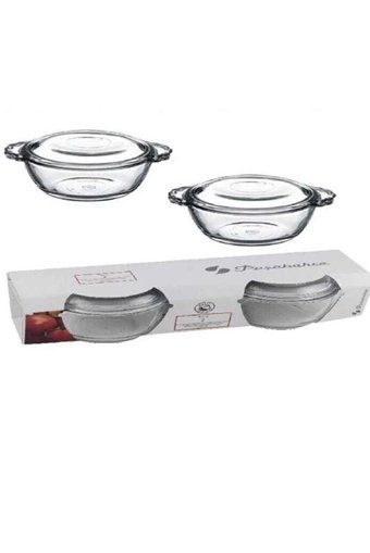 Paşabahçe Fma165434 Cam Kapaklı 4 Parça 20 cm Cam Derin Tencere