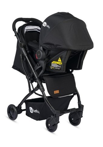 4 Baby York Katlanır 360 Derece Dönebilen Kabin Tipi Travel Sistem Bebek Arabası Siyah