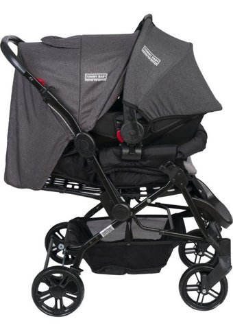 Tommy Baby Fast Pro Completto Çift Yönlü Katlanır 360 Derece Dönebilen Tam Yatar Travel Sistem Bebek Arabası Gri