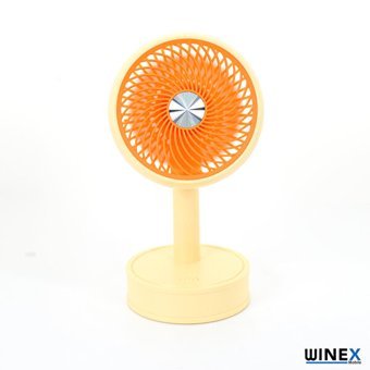 Winex Mini Taşınabilir Portatif Fan 3 Kademeli Masaüstü Vantilatör Turuncu