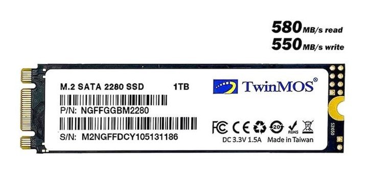 Twinmos NGFFGGBM2280 SATA 3.0 1 TB m2 2280 SSD