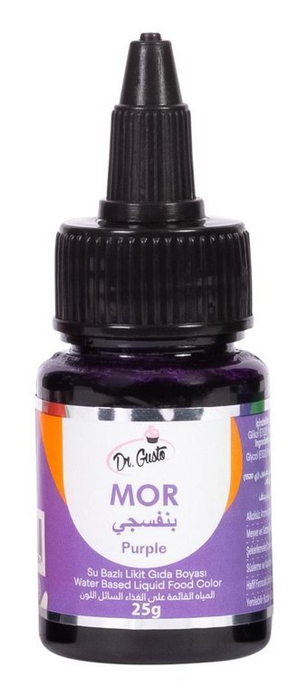 Dr. Gusto Mor Su Bazlı Sıvı Gıda Boyası 25 gr