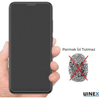 Winex One Plus 2 Sadece Ön Mat Kılıflı Kesim Ekran Koruyucu