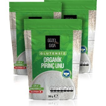 Güzel Ada Gıda Glutensiz Organik Pirinç Unu 3x300 gr