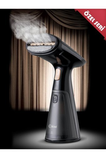 Kiwi KSI 6440 1000 W 18 gr/dk Çelik Tabanlı Kablolu Buharlı Seyehat Ütüsü Siyah