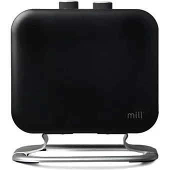 Mill 1800 Watt Ayaklı Fanlı Isıtıcı Siyah