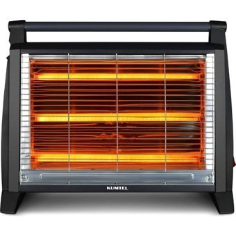 Kumtel LX-2832 1500 Watt Ayaklı Quartz Isıtıcı Siyah