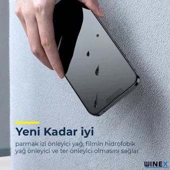 Winex One Plus 5T Sadece Ön Kılıflı Kesim Ekran Koruyucu