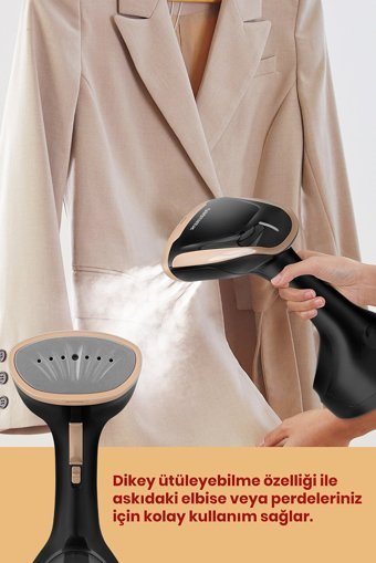Goldmaster Easyjett GM-7650 1700 W 25 gr/dk Seramik Tabanlı Kablolu Buharlı Seyehat Ütüsü