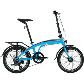 Bisan Twin-s V 20 Jant 6 Vites Katlanır Şehir / Tur Bisikleti Mavi - Siyah