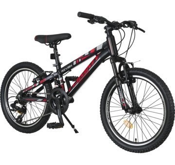 TommyBike RIVEN Alüminyum Kadro 20 Jant 21 Vites Amortisörlü Dağ Bisikleti Kırmızı